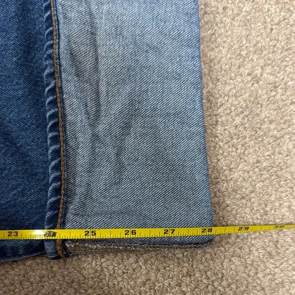 Madewell Super Wide Leg Jeans with Cuff Size 30 - Picture 8 of 9